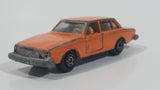 Extremely Rare HTF Vintage 1970s Yatming Volvo 244 DL No. 1058 Orange Die Cast Toy Car Vehicle with Opening Doors - Hong Kong