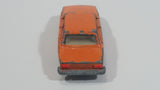 Extremely Rare HTF Vintage 1970s Yatming Volvo 244 DL No. 1058 Orange Die Cast Toy Car Vehicle with Opening Doors - Hong Kong