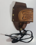 Rare Miller High Life Leather Clip On Beer Holster Holder Bar Collectible