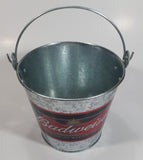 2006 Anheuser-Busch Budweiser King of Beers Galvanized Metal Ice Bucket Pail with Handle Bar Beer Collectible