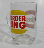 Vintage Hires Root Beer Soda Pop Beverage Burger King Restaurants Clear Large Round Glass Mug