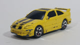 2001 Hot Wheels Honda Civic Yellow Die Cast Toy Car Vehicle McDonald's Happy Meal