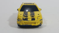 2001 Hot Wheels Honda Civic Yellow Die Cast Toy Car Vehicle McDonald's Happy Meal