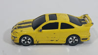 2001 Hot Wheels Honda Civic Yellow Die Cast Toy Car Vehicle McDonald's Happy Meal