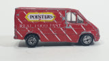 Corgi Transit Van Pointers Real Food Fast Red Die Cast Toy Car Postal Vehicle Made in Gt. Britain