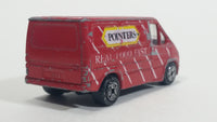 Corgi Transit Van Pointers Real Food Fast Red Die Cast Toy Car Postal Vehicle Made in Gt. Britain