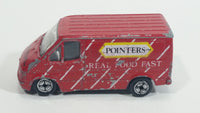 Corgi Transit Van Pointers Real Food Fast Red Die Cast Toy Car Postal Vehicle Made in Gt. Britain