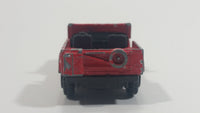 Vintage 1980s Yatming Jeep CJ7 Sky Red No. 1608 Die Cast Toy Car Vehicle (Missing Windshield)