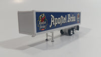 Rare Golden Wheels Apostel Brau Beer White and Blue Semi Trailer Plastic Die Cast Toy Car Vehicle