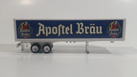 Rare Golden Wheels Apostel Brau Beer White and Blue Semi Trailer Plastic Die Cast Toy Car Vehicle