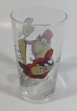 1998 Smucker's Collectables Warner Bros. Baseball Themed Taz Tasmansian Devil Cartoon Character Small Drinking Glass