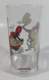 1998 Smucker's Collectables Warner Bros. Baseball Themed Taz Tasmansian Devil Cartoon Character Small Drinking Glass