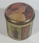 Coca-Cola Coke Soda Pop Small Round Vintage Reproduction Tin Container Beverage Collectible