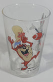 1990 Warner Bros. Looney Tunes Yosemite Sam Taz Tasmanian Devil Bugs Bunny Football Themed Cartoon Character 4" Tall Glass Cup TV Show Collectible