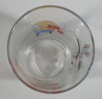 1990 Warner Bros. Looney Tunes Yosemite Sam Taz Tasmanian Devil Bugs Bunny Football Themed Cartoon Character 4" Tall Glass Cup TV Show Collectible