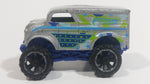 2014 Hot Wheels HW Off-Road Daredevils Monster Dairy Delivery Silver Grey Truck Die Cast Toy Car Vehicle