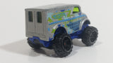 2014 Hot Wheels HW Off-Road Daredevils Monster Dairy Delivery Silver Grey Truck Die Cast Toy Car Vehicle