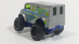 2014 Hot Wheels HW Off-Road Daredevils Monster Dairy Delivery Silver Grey Truck Die Cast Toy Car Vehicle