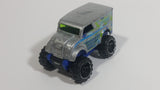 2014 Hot Wheels HW Off-Road Daredevils Monster Dairy Delivery Silver Grey Truck Die Cast Toy Car Vehicle