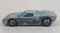 2002 Hot Wheels 1960s Ford GT-40 Octoblast Metallic Pale Blue Die Cast Toy Race Car Vehicle