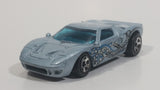 2002 Hot Wheels 1960s Ford GT-40 Octoblast Metallic Pale Blue Die Cast Toy Race Car Vehicle