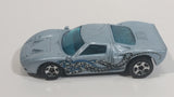 2002 Hot Wheels 1960s Ford GT-40 Octoblast Metallic Pale Blue Die Cast Toy Race Car Vehicle