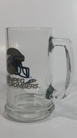 CFL Canadian Football League Winnipeg Blue Bombers Sports Team Glass Beer Mug Collectible