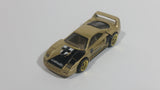 1998 Hot Wheels Dash 4 Cash Ferrari F40 Gold Die Cast Toy Dream Luxury Super Car Vehicle Opening Rear Mount Engine