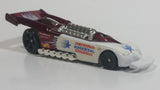 2000 Hot Wheels Del Worsham Funny Car Current Maroon and White Die Cast Toy Race Car Vehicle McDonald's Happy Meal