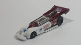 2000 Hot Wheels Del Worsham Funny Car Current Maroon and White Die Cast Toy Race Car Vehicle McDonald's Happy Meal