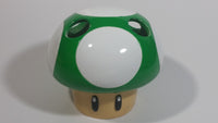 Extremely Hard to find Rare 2012 Nintendo Super Mario Video Game 1-UP Free Man Green and White Mushroom Shaped Ceramic Toothbrush Holder