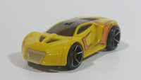 2009 Hot Wheels Track Stars Ultra Rage Yellow Plastic Body Die Cast Toy Car Vehicle