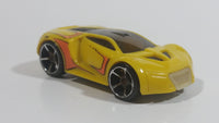 2009 Hot Wheels Track Stars Ultra Rage Yellow Plastic Body Die Cast Toy Car Vehicle