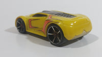 2009 Hot Wheels Track Stars Ultra Rage Yellow Plastic Body Die Cast Toy Car Vehicle