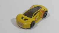 2009 Hot Wheels Track Stars Ultra Rage Yellow Plastic Body Die Cast Toy Car Vehicle