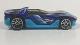 2012 Hot Wheels HW Code Cars Yur So Fast Ferrari Metallic Dark Blue Die Cast Toy Car Vehicle