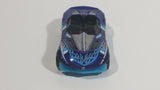 2012 Hot Wheels HW Code Cars Yur So Fast Ferrari Metallic Dark Blue Die Cast Toy Car Vehicle