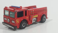 1982 Hot Wheels Fire Eater Red Fire Truck Die Cast Toy Car Vehicle - BW - Blue Lights