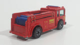 1982 Hot Wheels Fire Eater Red Fire Truck Die Cast Toy Car Vehicle - BW - Blue Lights