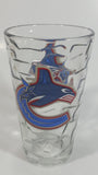 NHL Ice Hockey Vancouver Canucks Ripple Ice Style Glass 6" Tall Glass Cup Sports Team Collectible