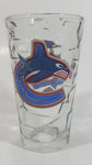 NHL Ice Hockey Vancouver Canucks Ripple Ice Style Glass 6" Tall Glass Cup Sports Team Collectible