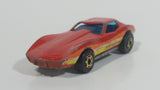 1982 Hot Wheels Gold Hot Ones Corvette Stingray Red Die Cast Toy Car Vehicle - Hong Kong