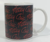 2009 Motley Crue Black with Red Writing Ceramic Coffee Mug Music Rock Band Collectible