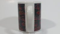 2009 Motley Crue Black with Red Writing Ceramic Coffee Mug Music Rock Band Collectible