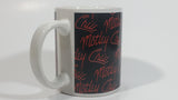 2009 Motley Crue Black with Red Writing Ceramic Coffee Mug Music Rock Band Collectible