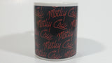 2009 Motley Crue Black with Red Writing Ceramic Coffee Mug Music Rock Band Collectible