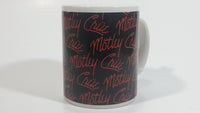 2009 Motley Crue Black with Red Writing Ceramic Coffee Mug Music Rock Band Collectible