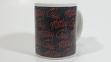 2009 Motley Crue Black with Red Writing Ceramic Coffee Mug Music Rock Band Collectible