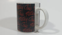 2009 Motley Crue Black with Red Writing Ceramic Coffee Mug Music Rock Band Collectible