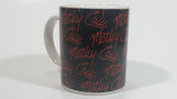 2009 Motley Crue Black with Red Writing Ceramic Coffee Mug Music Rock Band Collectible